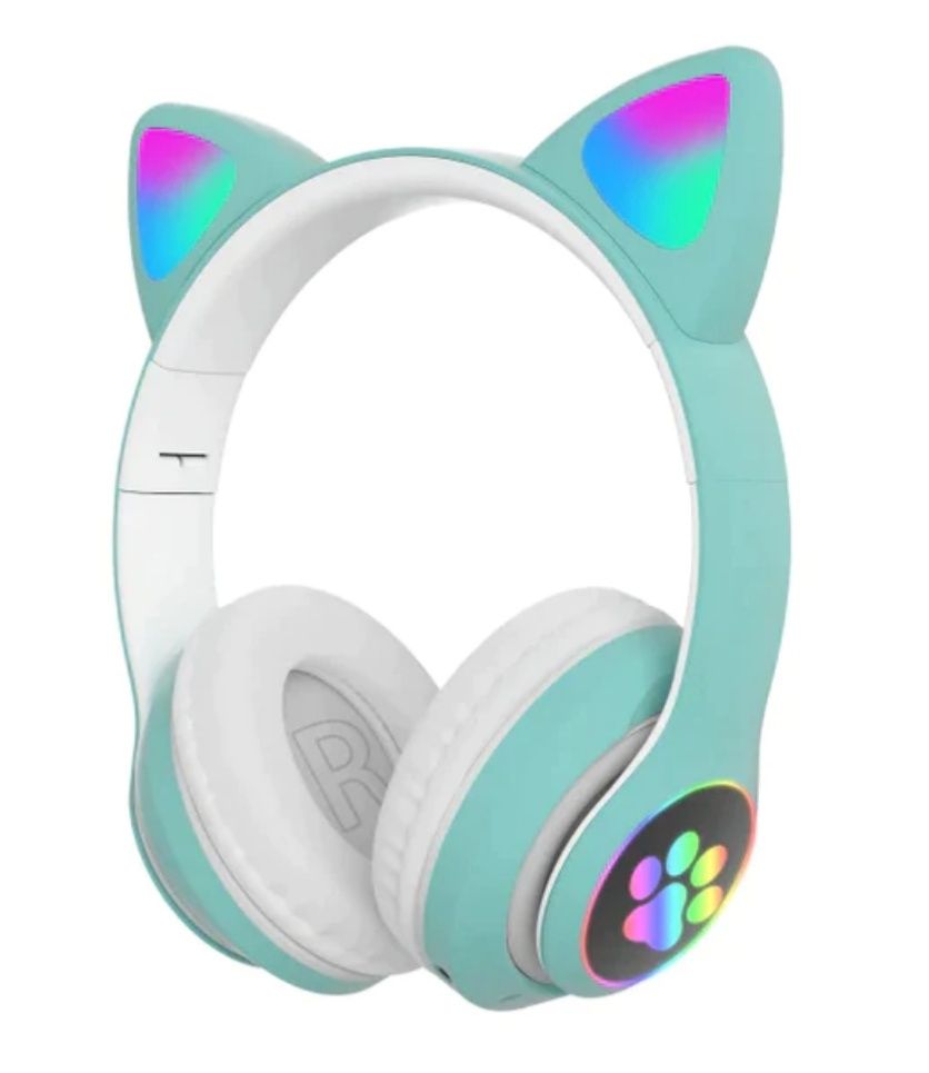 Căști wireless pliabile urechi de pisica CAT EAR sport stereo BT RGB