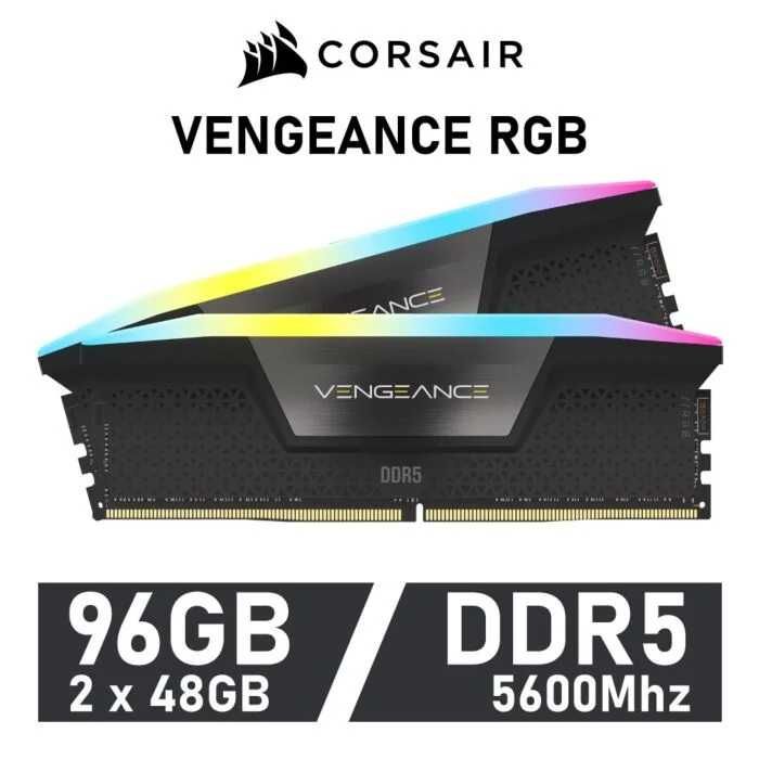 DDR5 96GB (2x48GB) Corsair Vengeance RGB 5600Mhz. Новый.