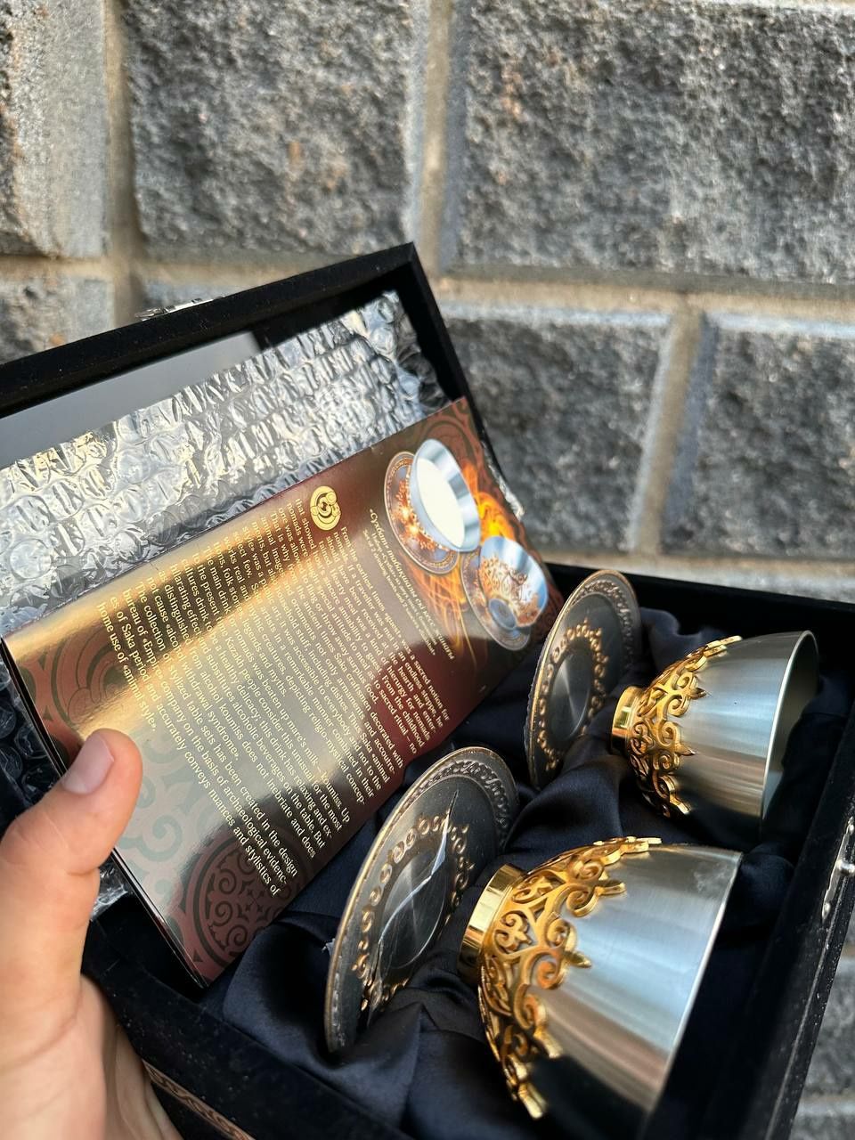 Эксклюзивный подарок комплект Торсык EMPIRE золото 24 карат