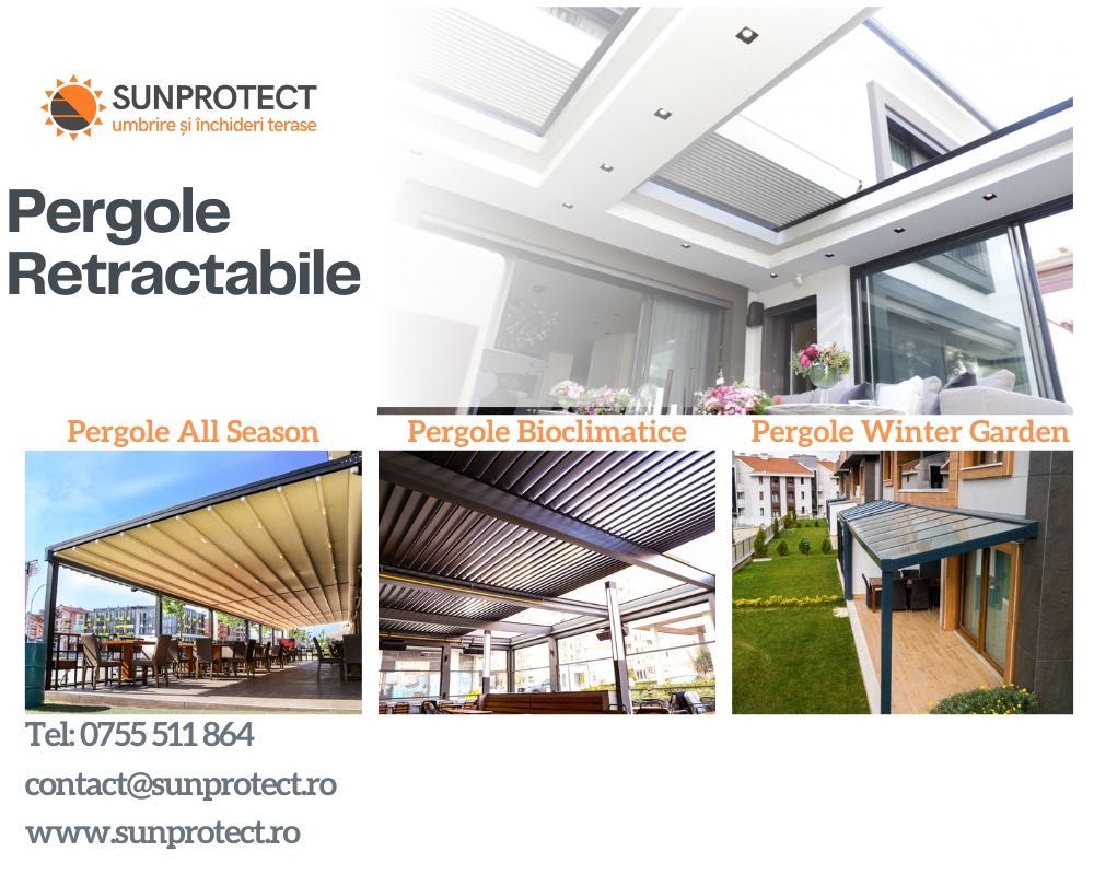 Pergole retractabile Bioclimatice, All Season, Winter Garden.