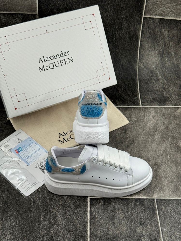 Adidasi Alexander Mc QUEEN White Glitter Multicolor