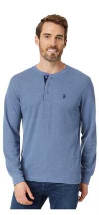 U.S. POLO ASSN. Long Sleeve Small Pony Thermal Henley