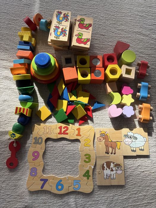 Lot jucarii din lemn