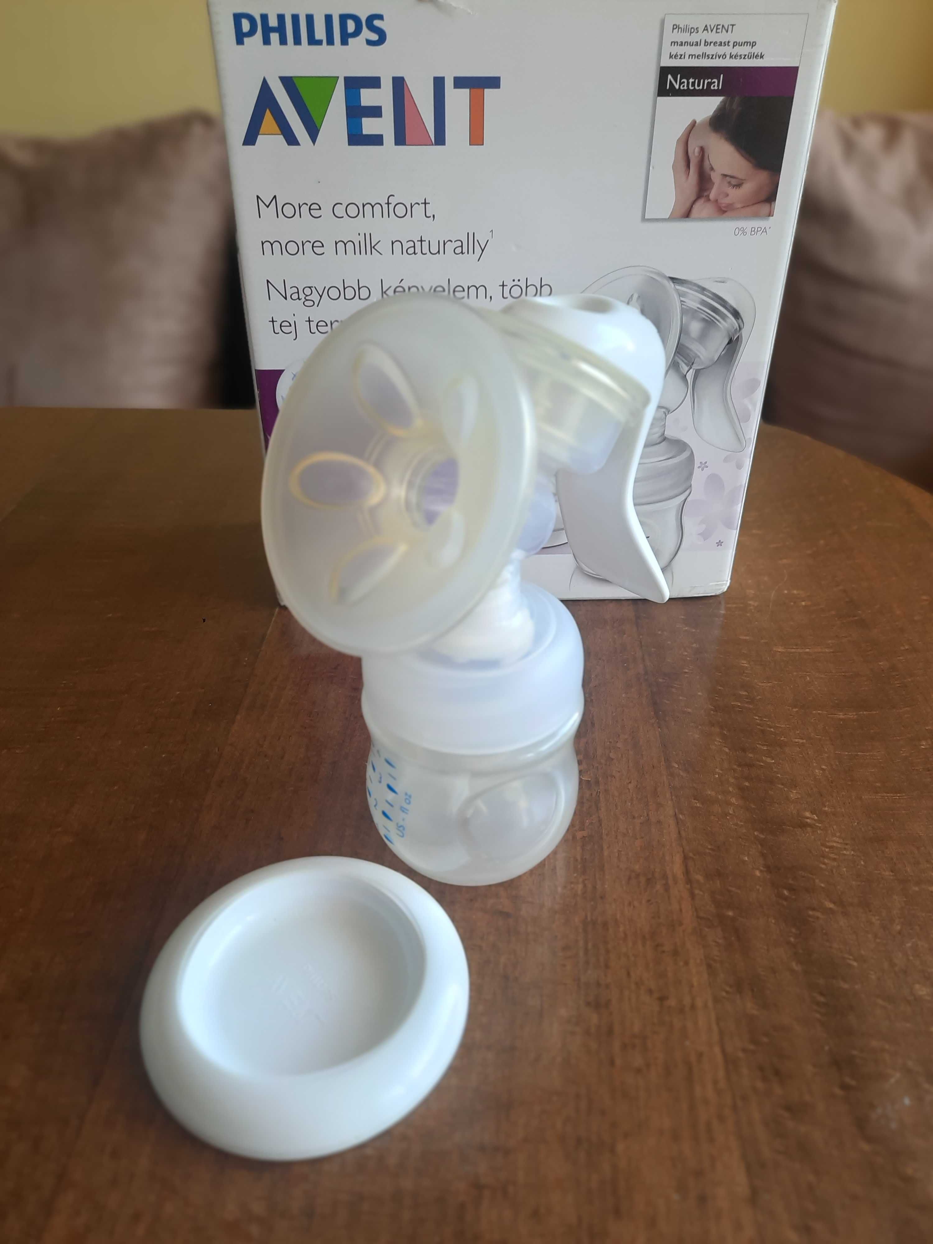 Ръчна помпа за кърма Philips Natural Avent с чисто нови накрайници