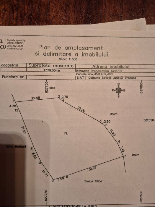 Vand teren intravilan Soveja