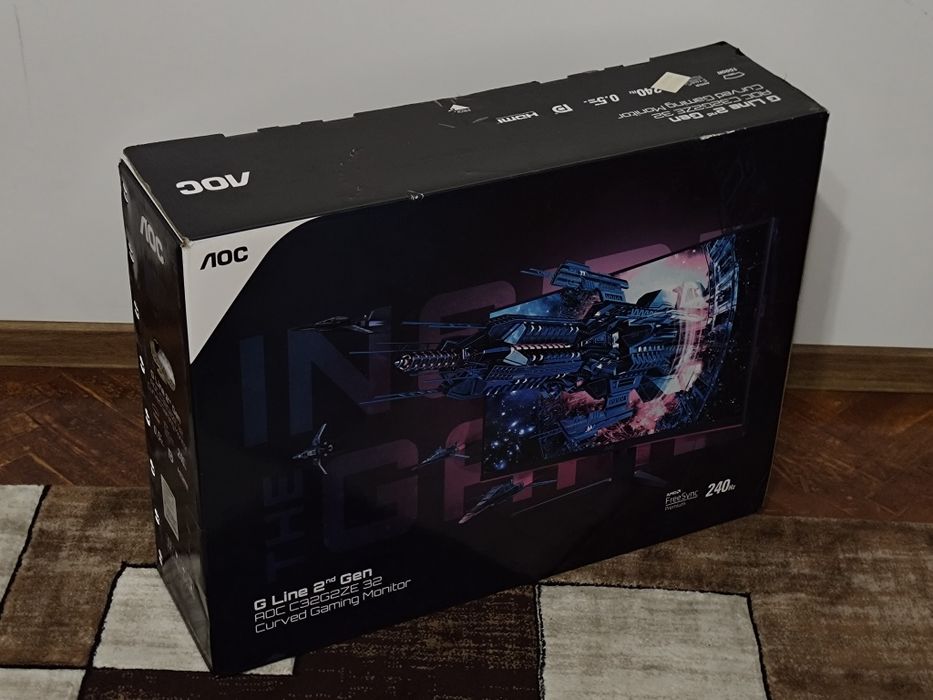 Monitor Gaming Curbat WLED VA AOC 31.5" 240Hz