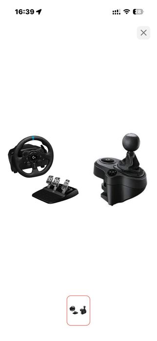 Игровой контроллер Logitech G923 + Driving Force Shifter