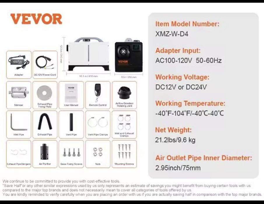 Чисто нови дизелови печки Vevor8kw работещи и на 220в