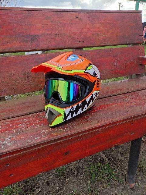 Casca Cross pentru Trotineta Electrica  +ochelari