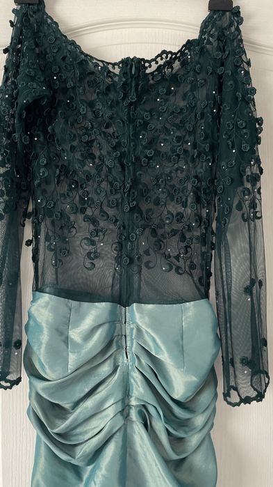 Rochie de ocazie tip sirena verde
