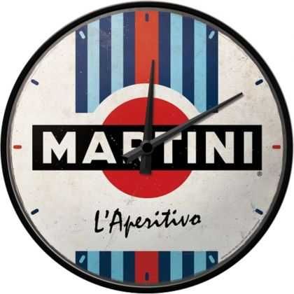 Vand Ceas de Perete "Martini - L'Aperitivo Racing Stripes"
