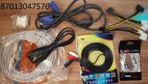 Dvid-vga.vga-vga. aux. 6-8pin питание видеокарты,Lan кабель,переходник
