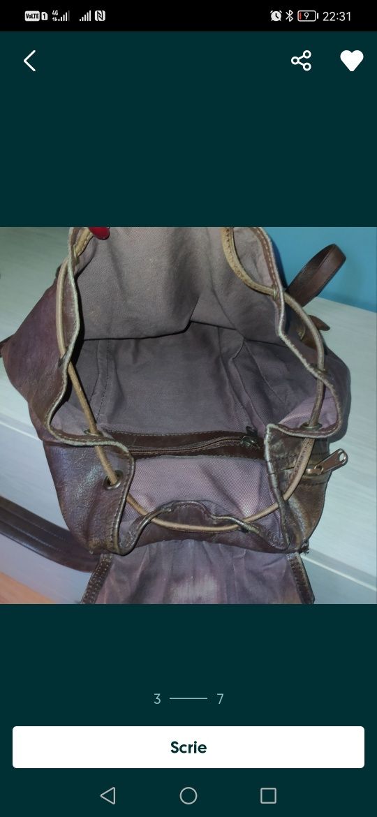 Ghiozdan rucsac piele 1