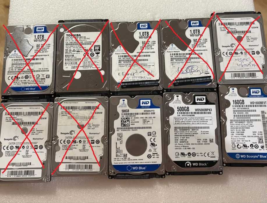 Хард дискове за лаптоп 500GB, 160GB