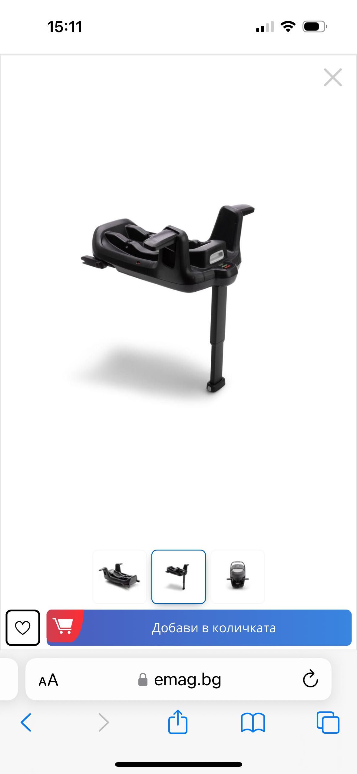 Bugaboo Turtle Детско столче за кола+база+адаптери