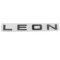 Емблема надпис LEON SEAT/СЕАТ за багажник черна,пияно лак