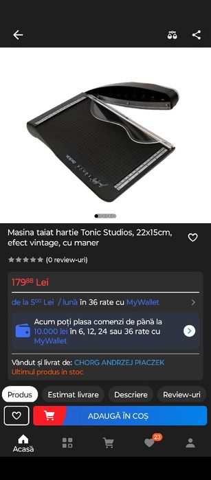 Mașină de tăiat hârtie