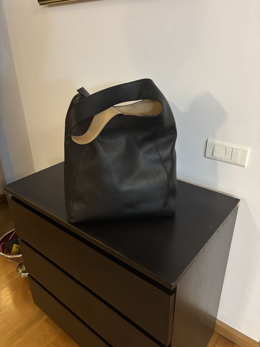 Geanta COS din piele neagra