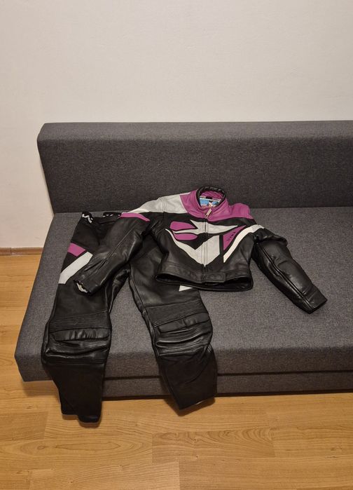 Costum moto dama Uvex, marime S, piele