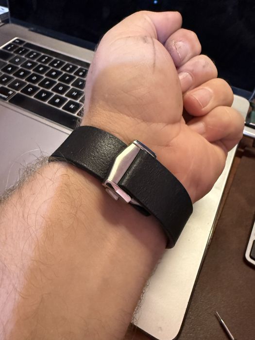 Curea ceas 20mm din piele naturala cu grosime de 2,6mm si deployant
