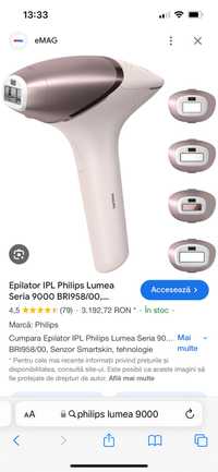Vând Epilator IPL Philips Lumea Seria 9000 BRI958/00
