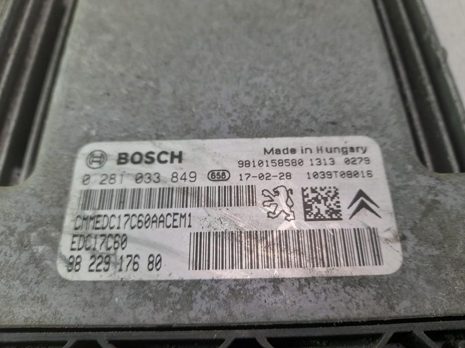 Calculator motor ECU 9810158580  1.6 hdi BH01 Peugeot 3008 2 [2016 -