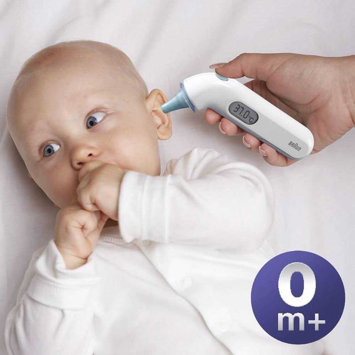 Termometru auricular NOU  BRAUN Thermoscan 3 alb-albastru
