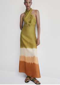 Ленена рокля Massimo Dutti