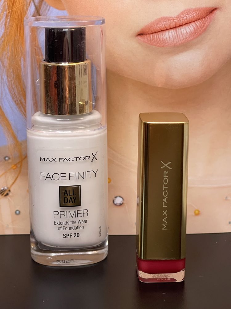 Baza de machiaj Max Factor Facefinity+ruj MaxFactor ColourElixir cadou