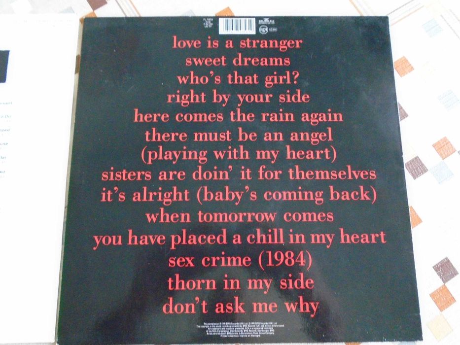 плочи Depeche mode и Eurythmics