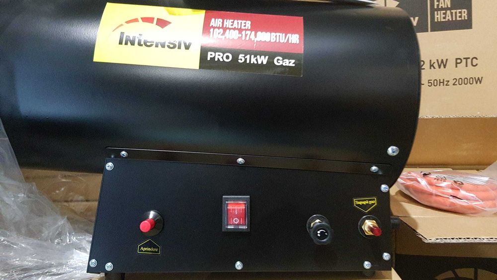 Tun caldura cu gaz GPL 51kW propan-butan suflanta aer cald aeroterma