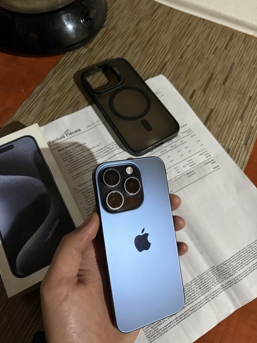 Vand iPhone 15 PRO 128 GB Blue Titanium FullBox