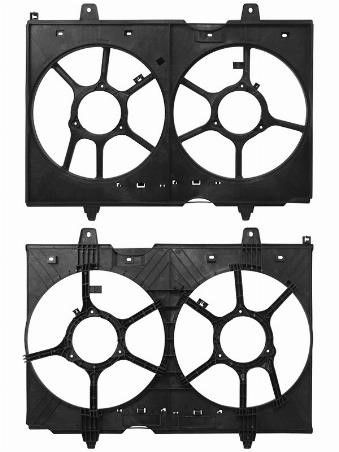 Диффузор радиатора двойной  Nissan X-trail