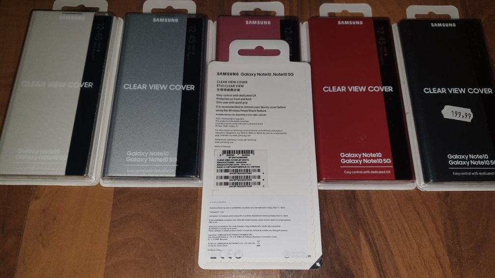 Husa flip smart activa originala Samsung Clear View Cover Note 10