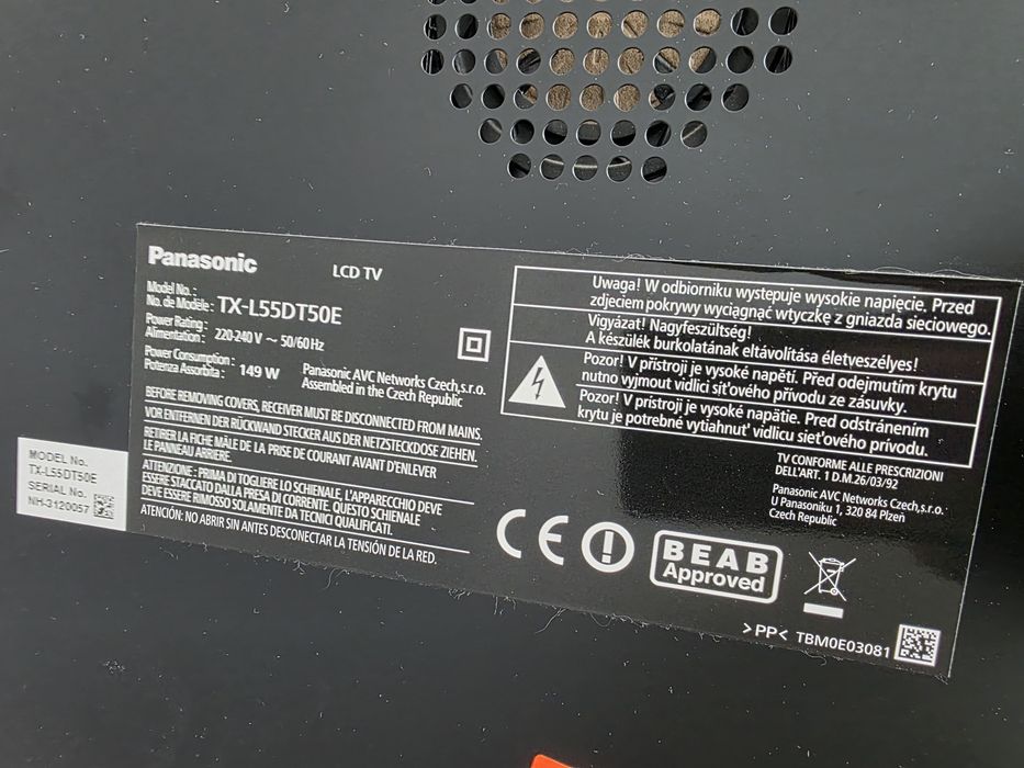 Panasonic 55" Повредена платка