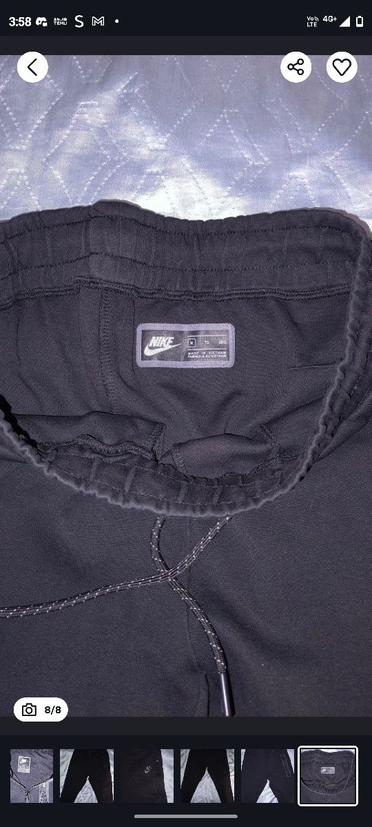 Черна Nike Tech Fleece горнище и долнище на достъпна цена