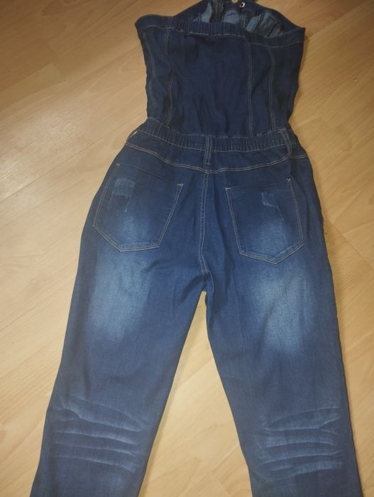 Salopetă blugi fără bretele