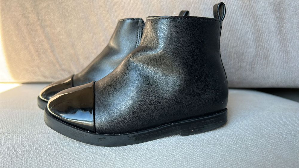 Ghete Zara Piele Naturala+piele lacuita