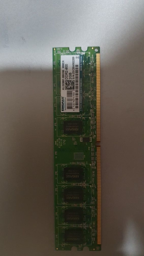 Kit memorie RAM 4GB (2x 2GB), DDR2, 666MHz, PC2-6400, pt. PC/Desktop