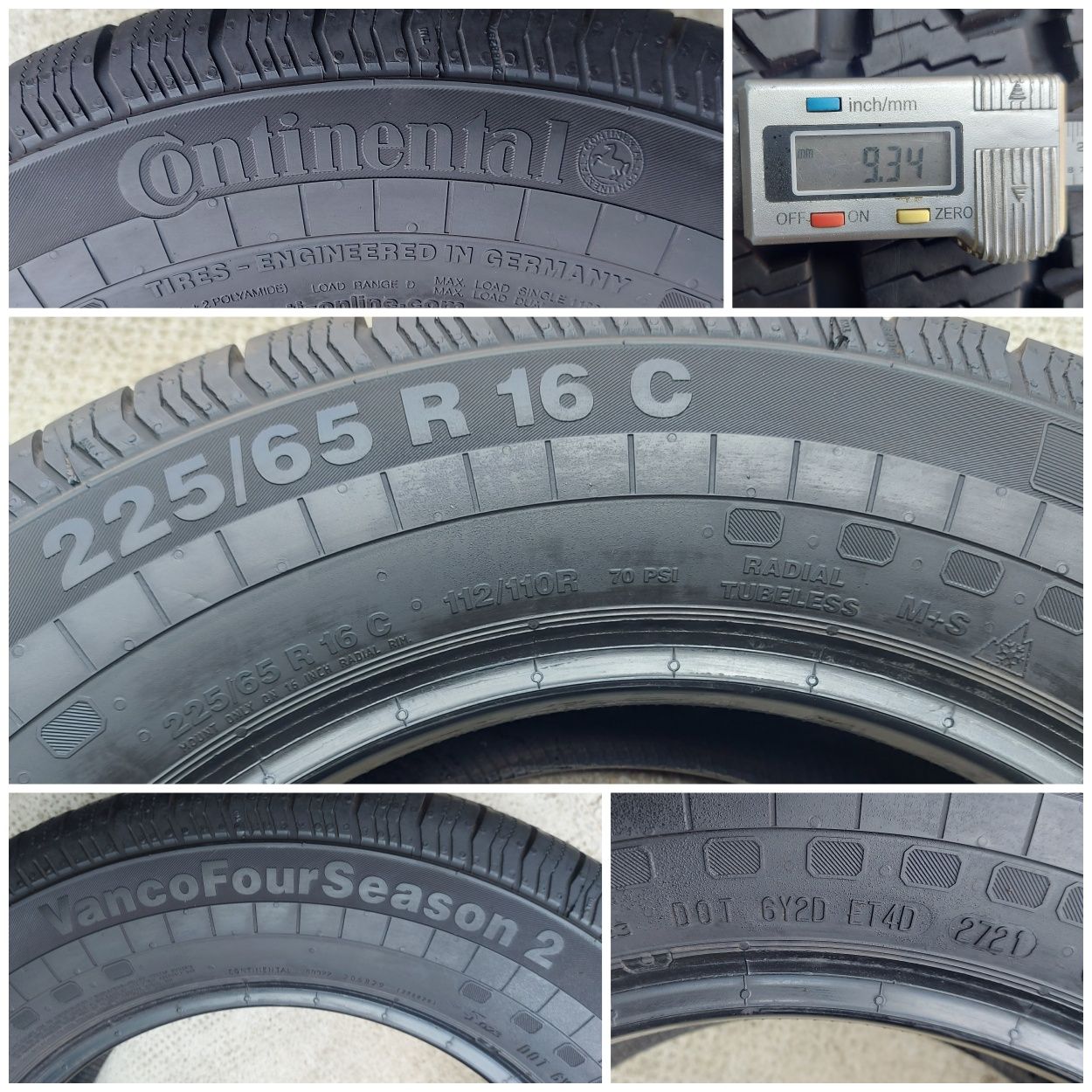 O bucată 225/65 R16C M+S iarnă - una Vredestein Continental Pirelli