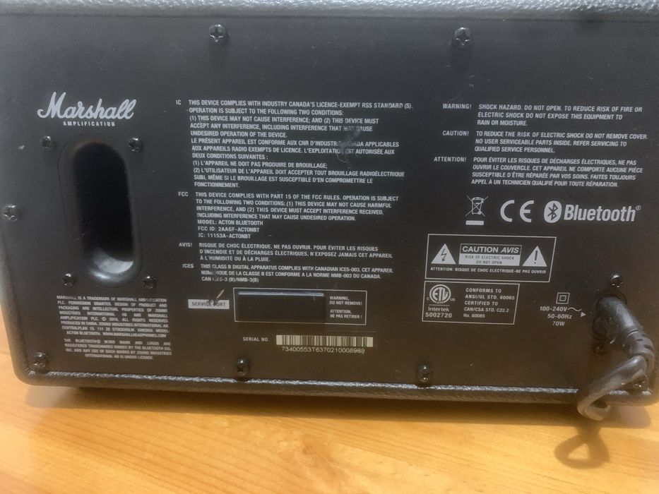 Boxa marshall bluetooth