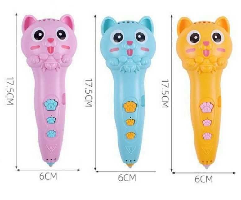Беспроводные 3д ручки, с аккумулятором,  в виде кошки , Качественные!!