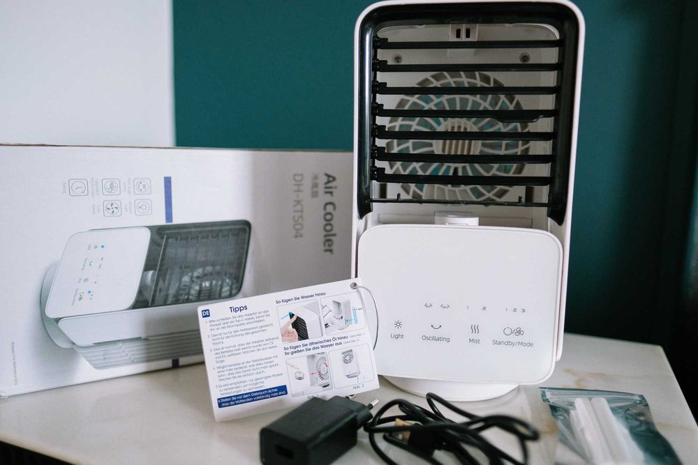 Racitor aer camping/ birou  Ventilator cu 3 viteze, lumini ambientale