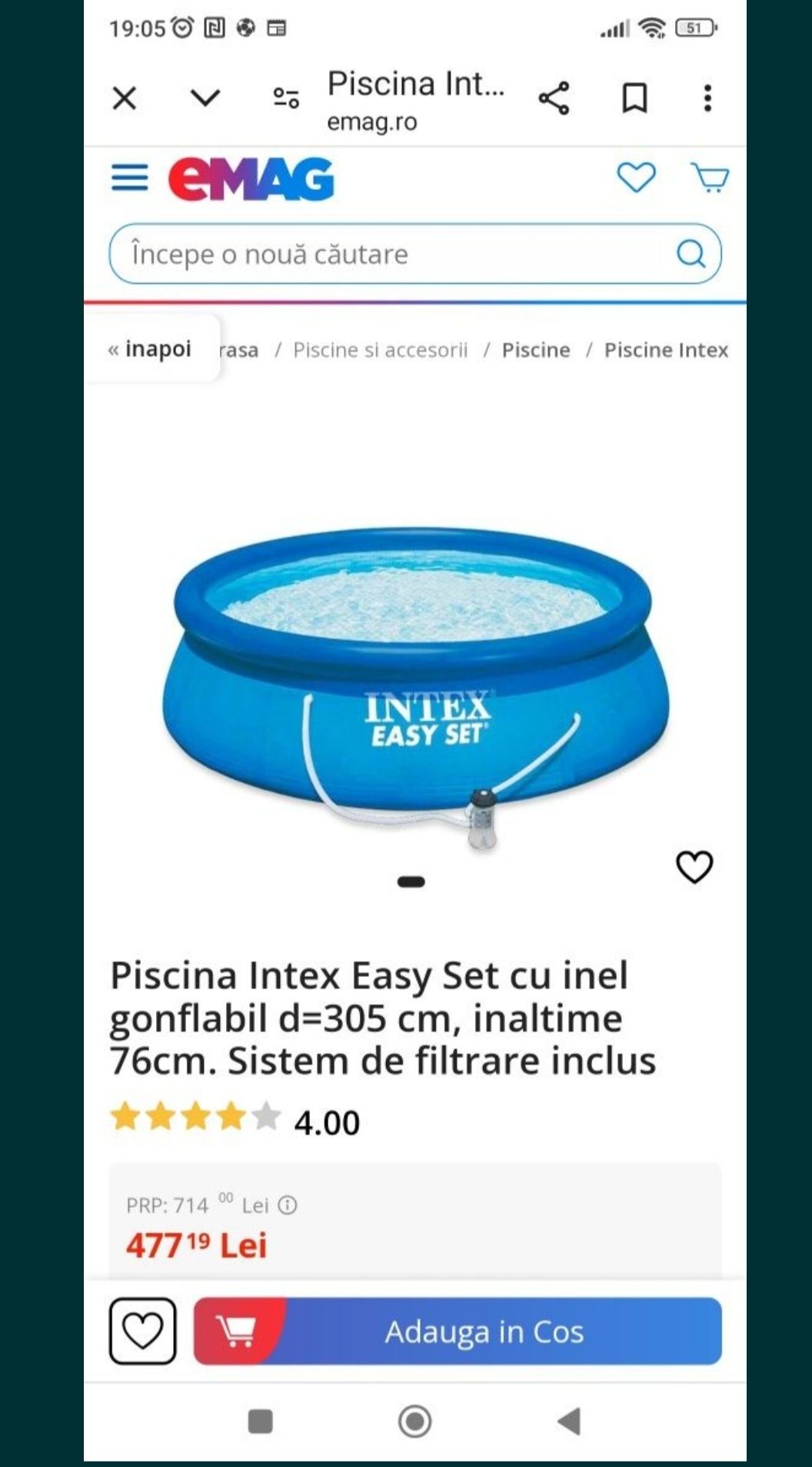 Piscina diam 305/76