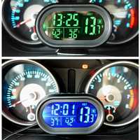 Термометр-вольтметр-часы для авто