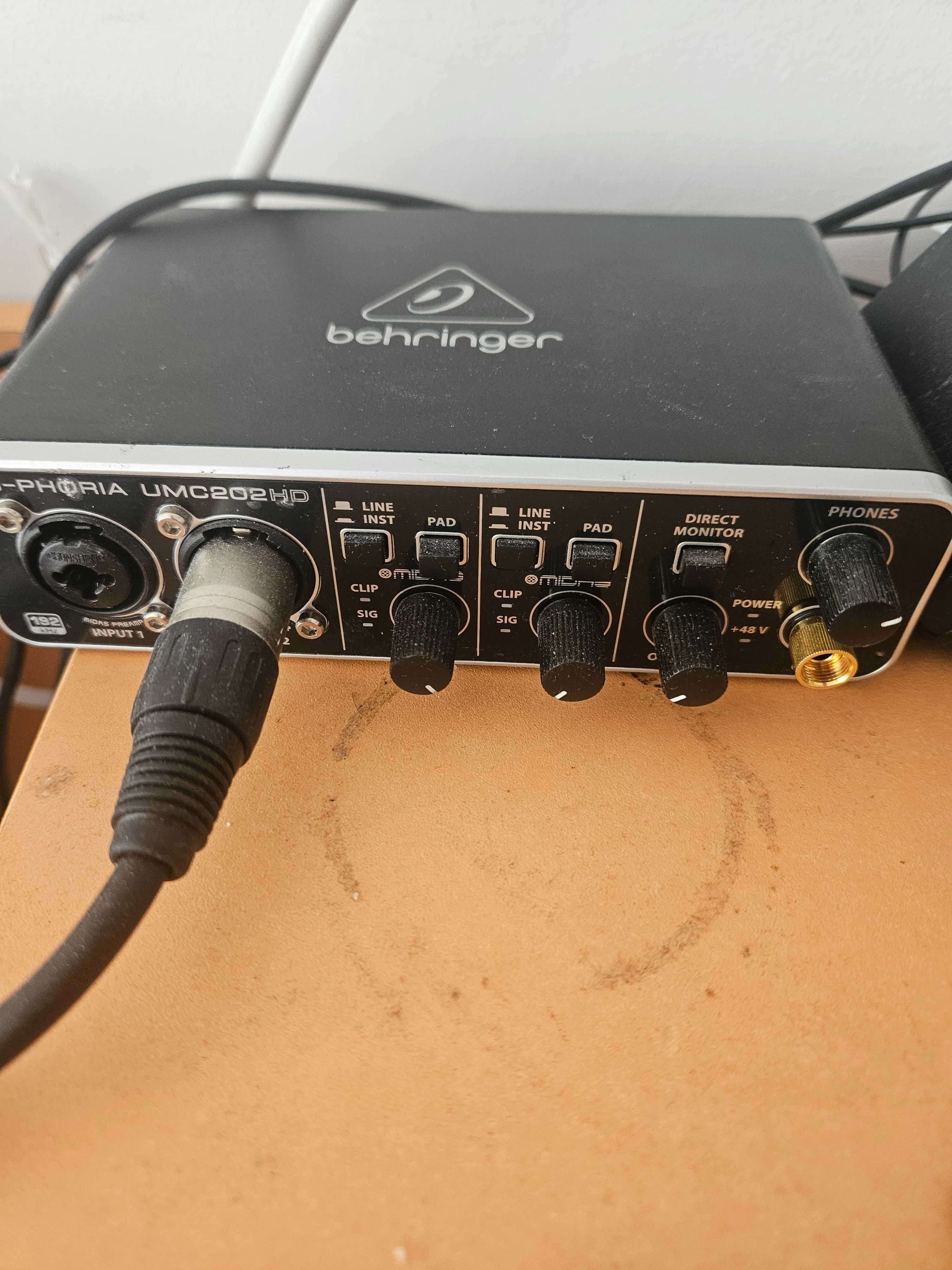 Home studio de vanzare .Microfon . Antifon. Interfata audio.