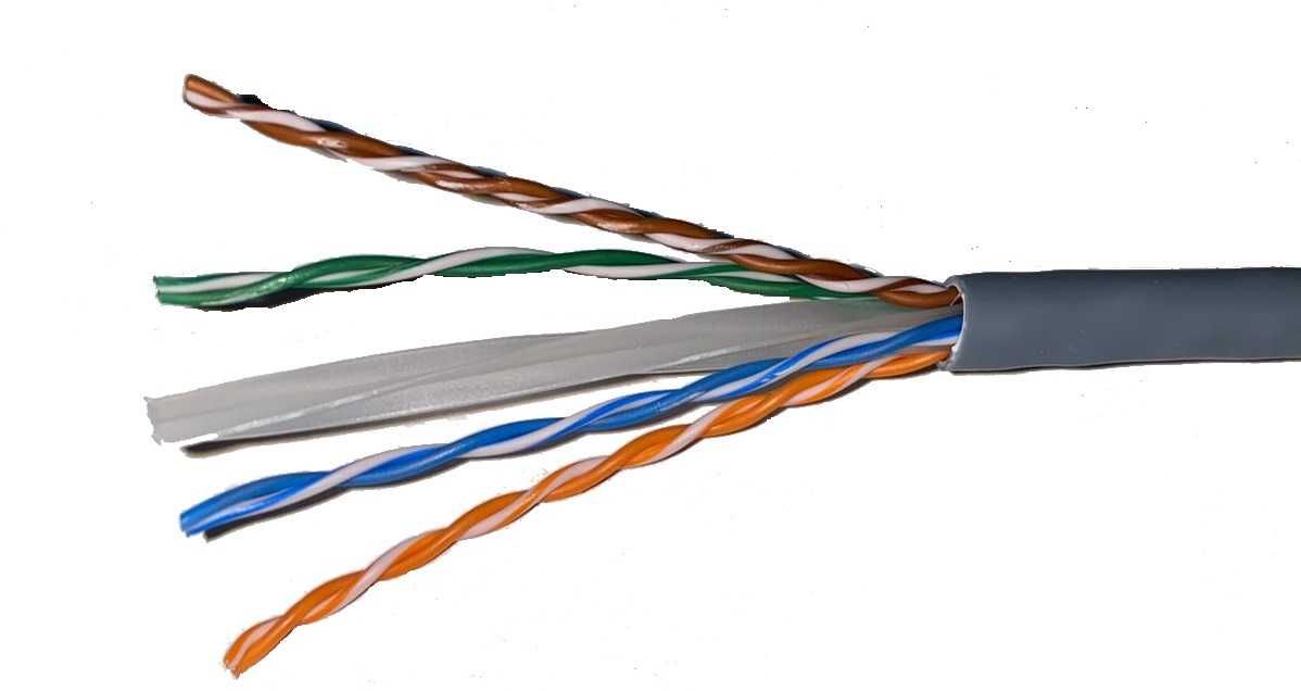 Кабель ЮТП 6 кат, 4 Pair 23 AWG Category 6 U/UTP 100 OhM