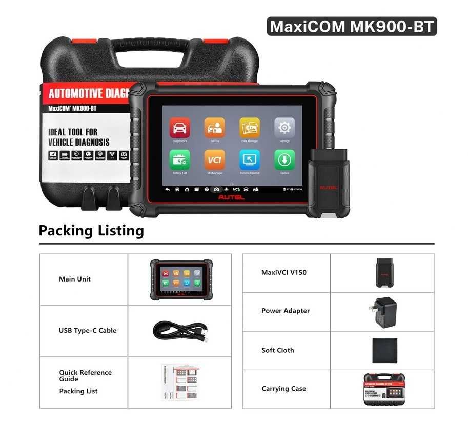 NEW Autel MaxiCOM MK900BT 2024