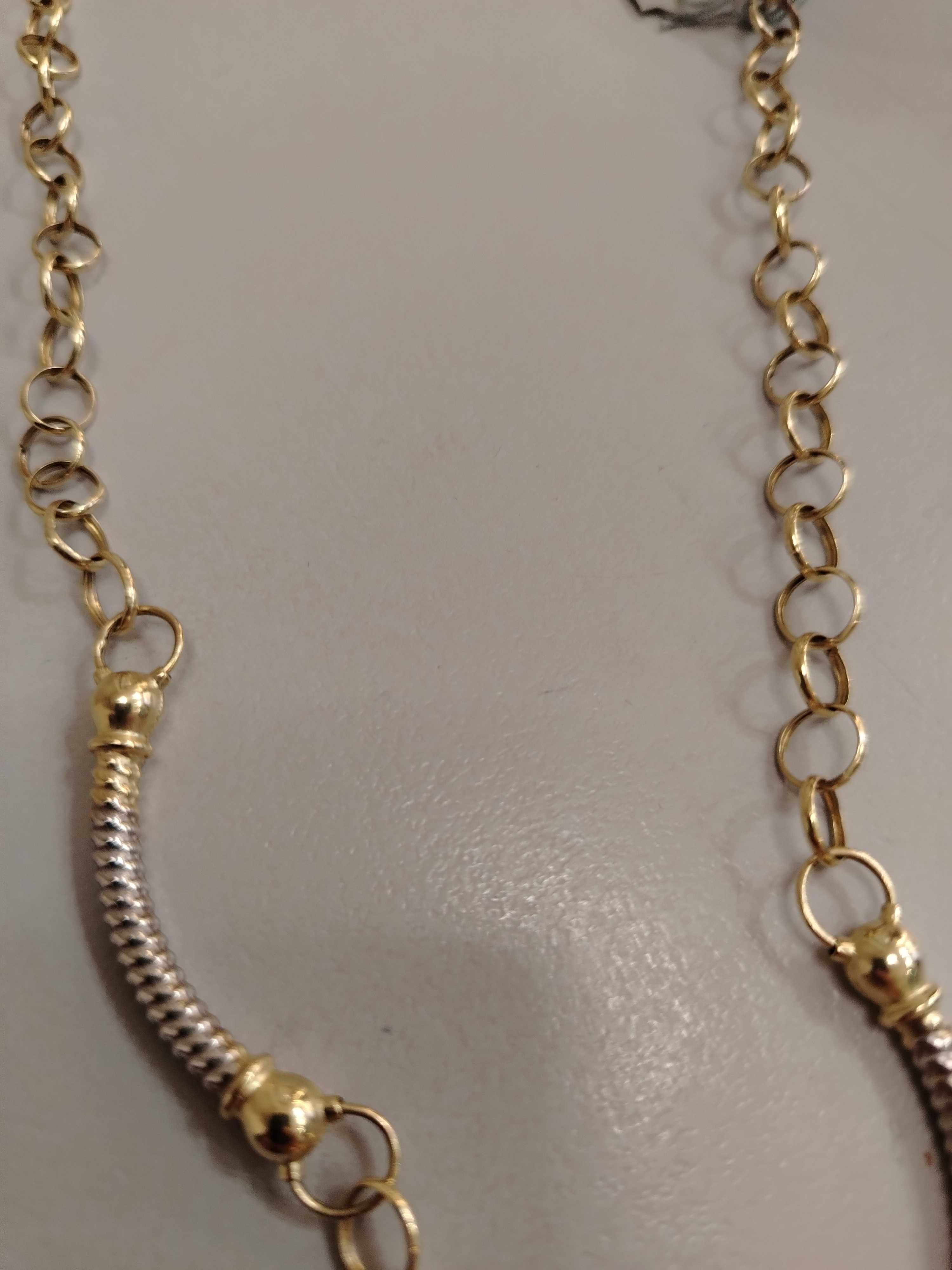 Продавам златен комплект BVLGARI - гривна и колие