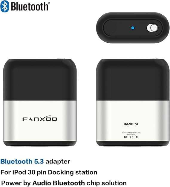 Fanxoo DockPro Bluetooth адаптер съвместим с iPhone и iPod 30-пинов